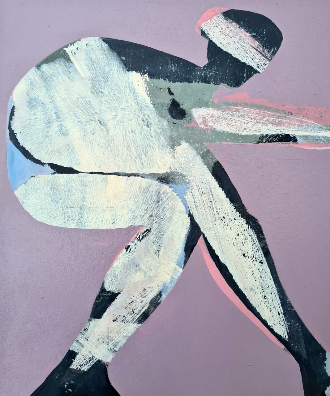 Couleur azure, acrylique sur toile32x38 cm