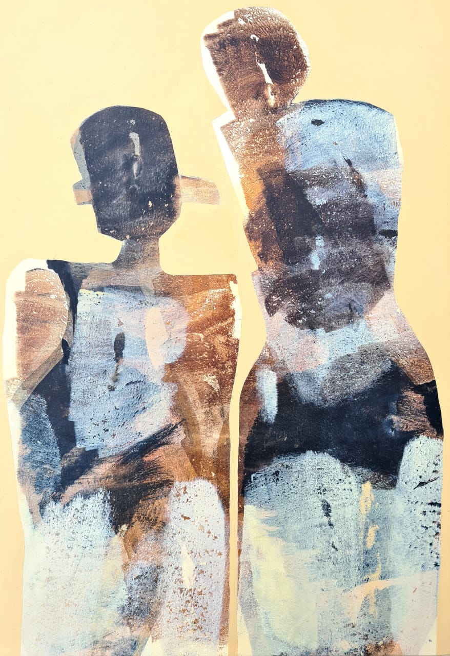 Le secret, acrylique sur toile, 42x63 cm
