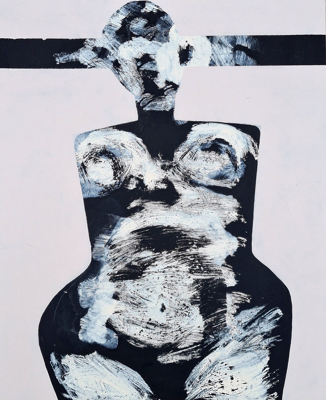 Radiographie 4, acrylique sur toile, 51x52 cm