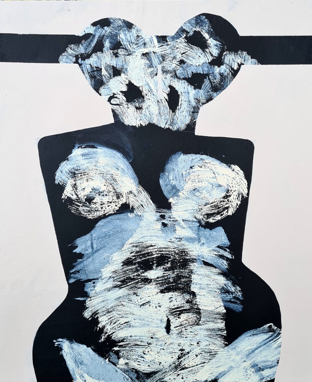 Radiographie 5, acrylique sur toile, 51x52 cm