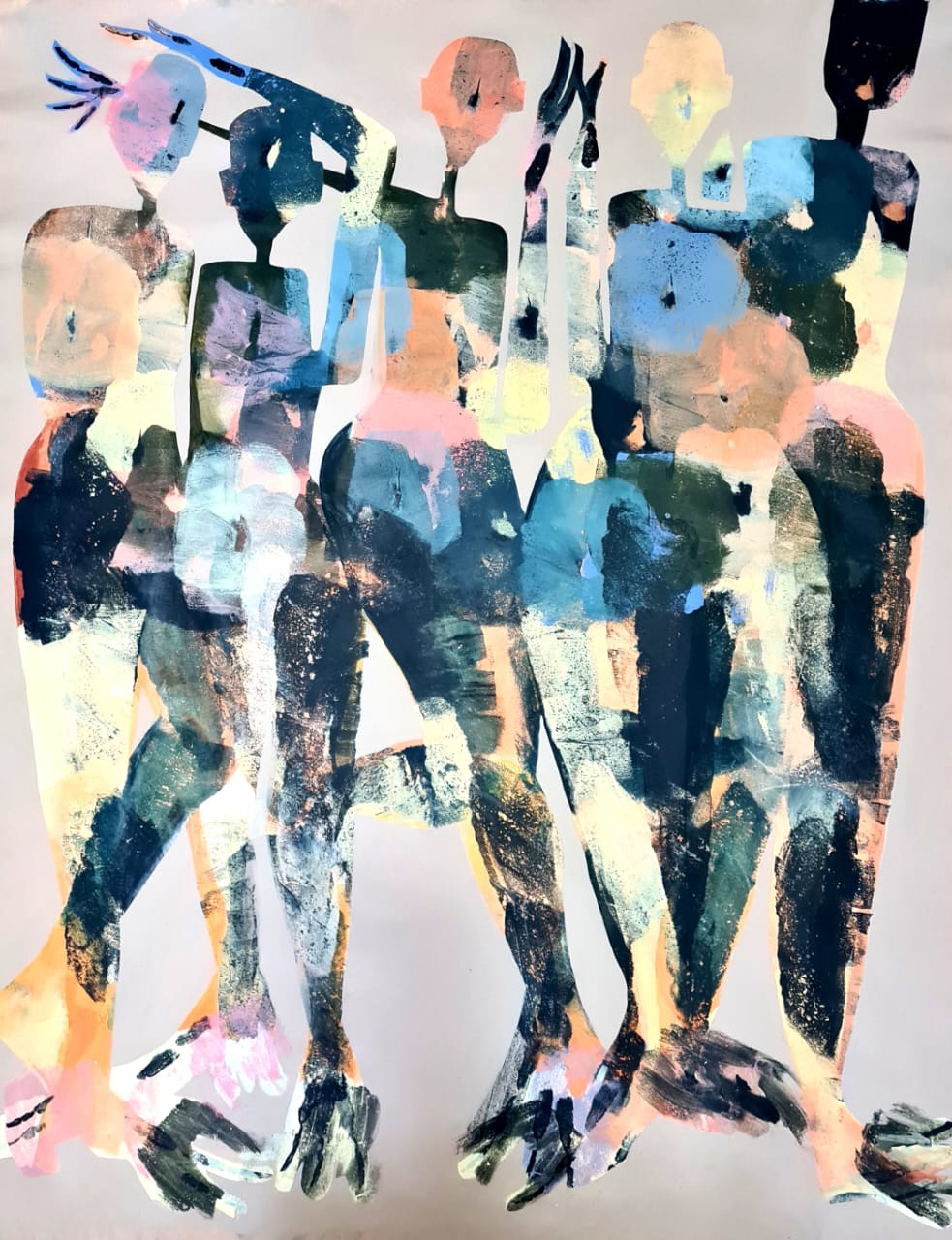 Victoire, acrylique sur toile, 162x129 cm
